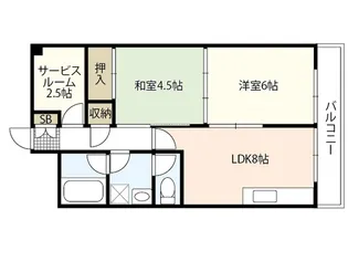 メゾン幸ビル【2階】の間取り