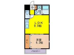 ラハイール桃ヶ池公園【4階】の間取り