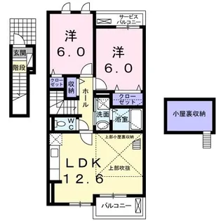 ランドマーク桜井 I【2階】の間取り