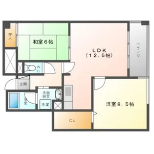 カーサ カーラ【2階】の間取り