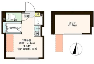 ハーモニーテラス東陽III【2階】の間取り