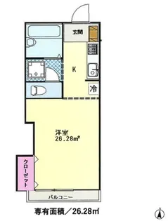 ウエル久我山【2階】の間取り
