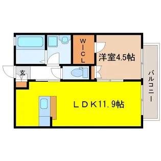 インフィニティ富沢弐番館【1階】の間取り