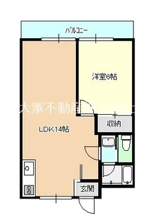 サクラーレ船越【3階】の間取り