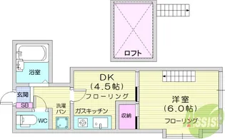 クラッシーナ仙台【2階】の間取り