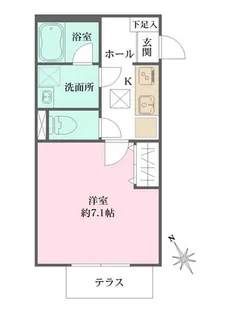 マンハイムズューデン【1階】の間取り