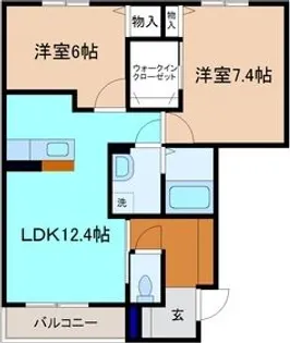 リオ グランデ【1階】の間取り