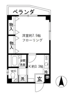 5アベニュー(ファイブアベニュー)【3階】の間取り