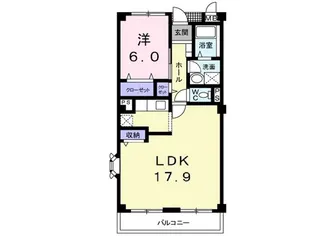 木村ロイヤルマンション2【3階】の間取り