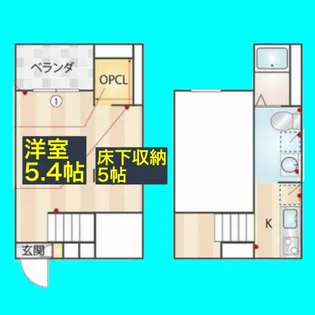 フェリス荒子【2階】の間取り