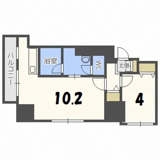 PRIME URBAN大通東【9階】の間取り