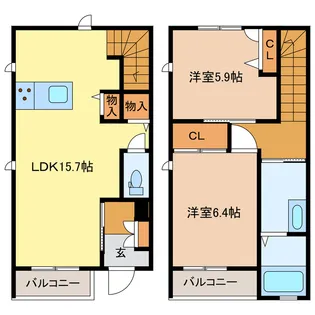 ラヴィアンスAの間取り