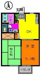 カーサ南千石【1階】の間取り