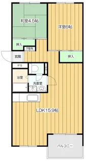 芦屋浜高層若葉【4階】の間取り