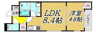 (仮称)La-Crea浜C棟【1階】の間取り