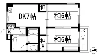 Reve甲東園1【4階】の間取り
