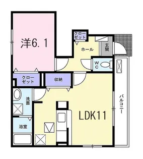 コルソアロッジオ【1階】の間取り