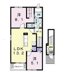 サンシャインV【2階】の間取り
