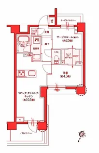 クリオラベルヴィ横濱サウス【6階】の間取り