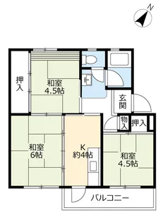 UR鳴子【5階】の間取り