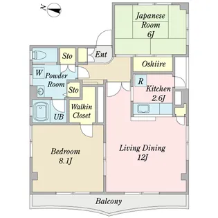 サンフォーレ瑞江【3階】の間取り