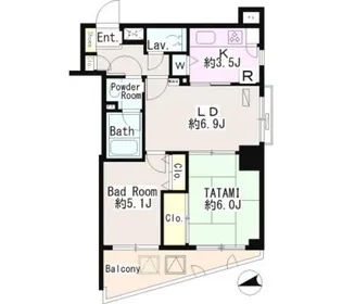 パーク・ノヴァ府中【2階】の間取り