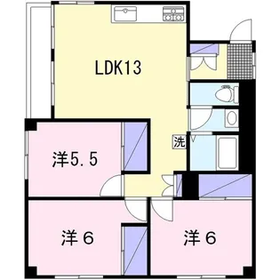 ハイムハピネス【4階】の間取り