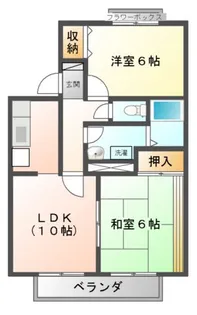 セジュール湊高台【1階】の間取り