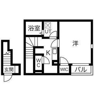 クレセント黒木【2階】の間取り