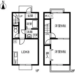パークサイド高木 A棟【1階】の間取り