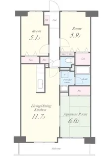 シオンデシュー【3階】の間取り