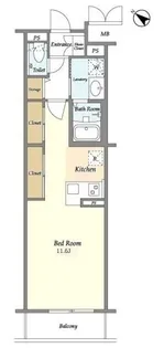 BLESS北新宿【5階】の間取り