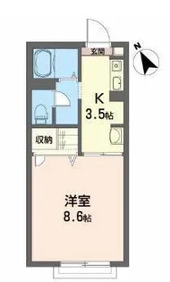 グラン・サラナD【1階】の間取り