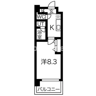 スプランディッド新大阪III【7階】の間取り