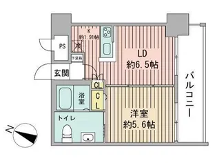 プライマル札幌北4条【4階】の間取り