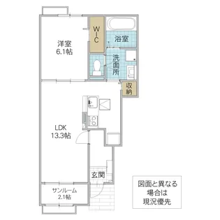 ビビエンダ・アキ【1階】の間取り