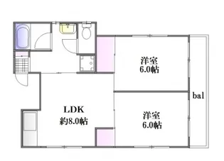 モンレーブ浜口【4階】の間取り