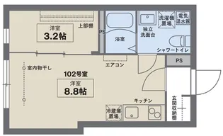 COCOFLAT武蔵関【1階】の間取り