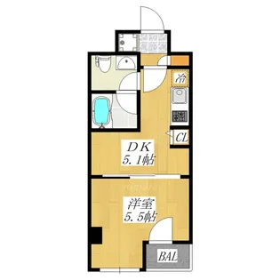 ラフィスタ赤羽【1階】の間取り