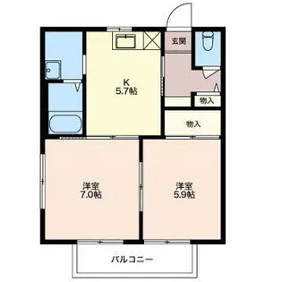 プチメゾン コスギ【2階】の間取り