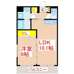 ブルーサンシャイン I【1階】の間取り