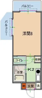 トーマス与那原【6階】の間取り