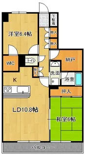 楠風イルミナ【3階】の間取り