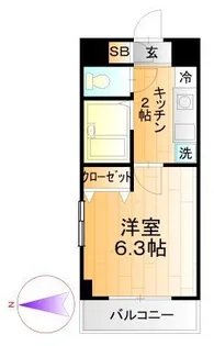 ミリアビタNo.6【2階】の間取り