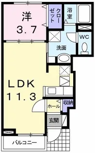 カーネリアンA【1階】の間取り