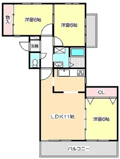 ファミーユ【3階】の間取り