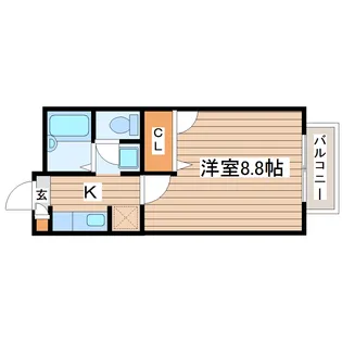 エスポワールA【1階】の間取り
