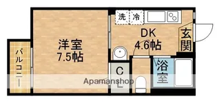サンモール天神【2階】の間取り