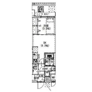 Alivis浪速東SoL TERRACE【9階】の間取り