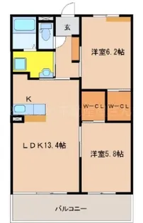 アルテマイスター谷川【5階】の間取り